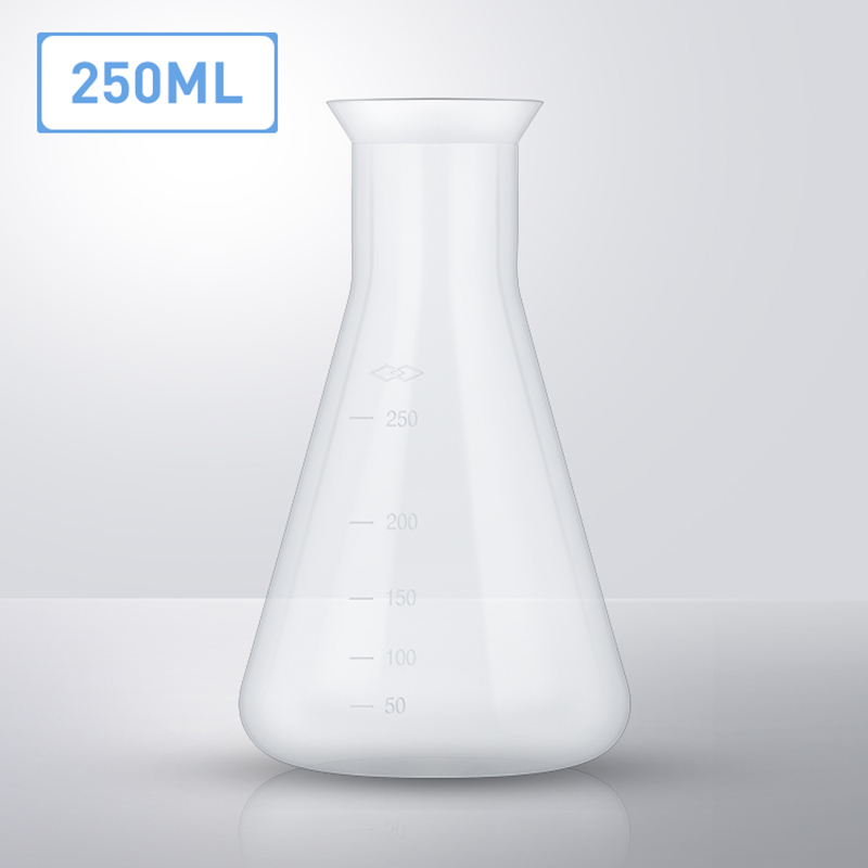 250ml erlenmeyer kolbe gær startsæt med gæringsluftlås og silikoneprop smalle platic gæringsbeholdere ølværktøj