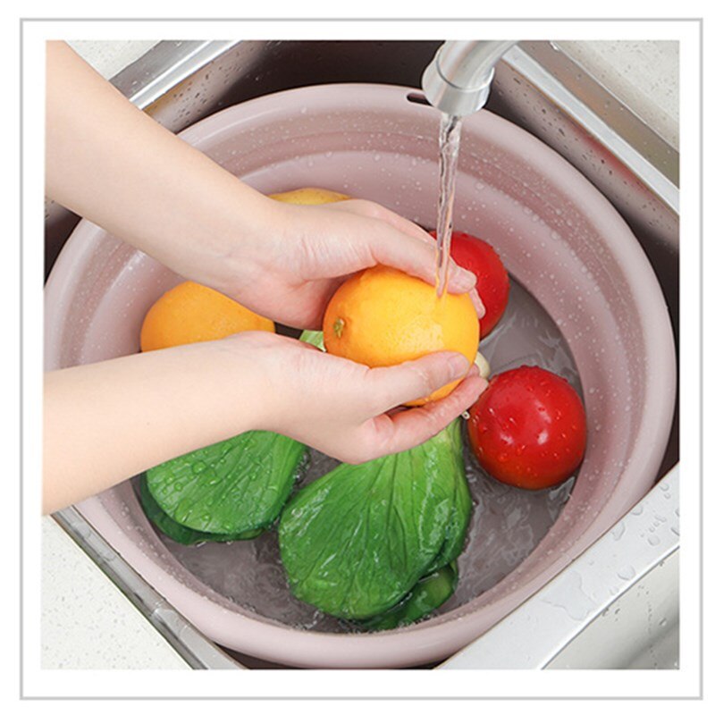 Folding Wastafel Reis Emmer Keuken Organizer Outdoor Reizen Wastafel Draagbare Water Kom Fruit Footbasin Thuis Wastobbe