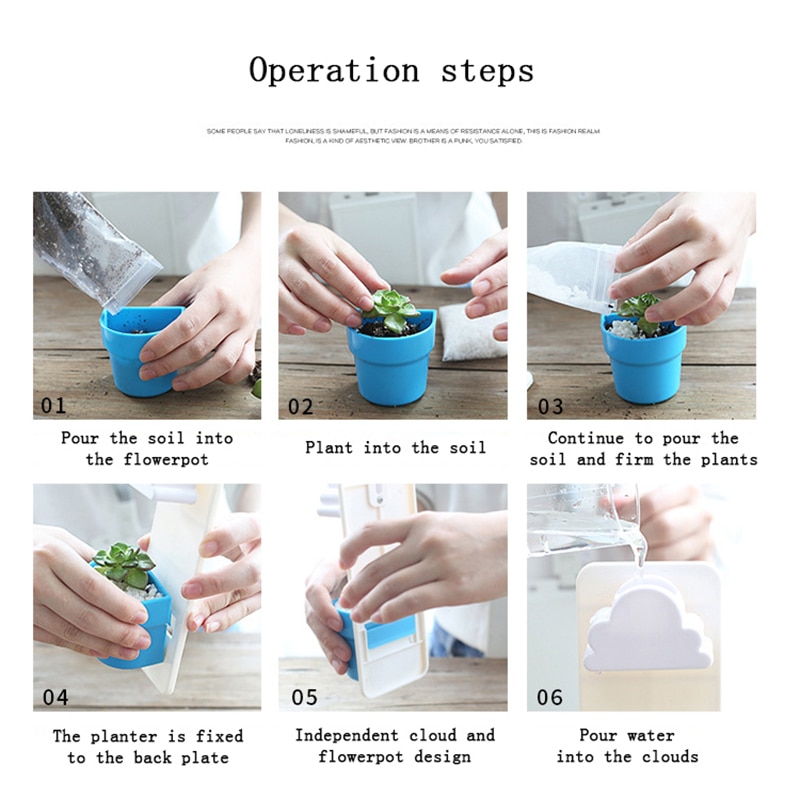 Modern Home Wall Hanging Flower Pot Round Shape Hydroponics Chlorophytum Plant Potted Garden wall-mounted Flower Pots