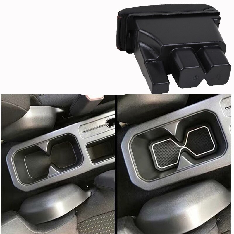 Für Suzuki Jimny Armlehne Jimny JB74 doppel-schicht versenkbare mit USB LED licht Auto Armlehne Kasten