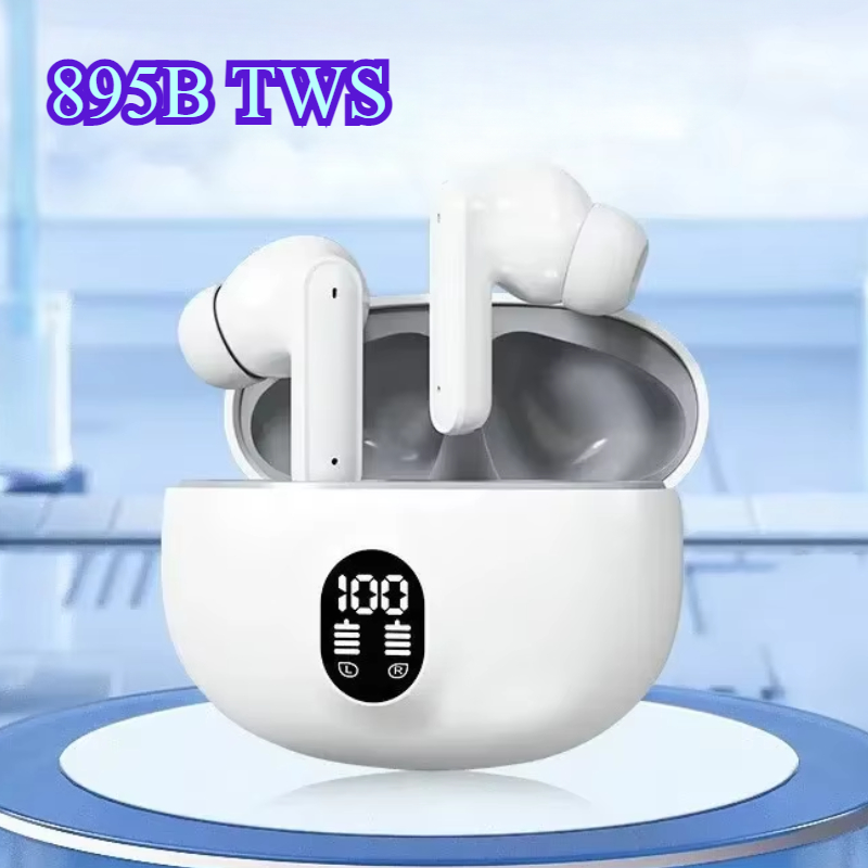 Headset 895B TWS Wireless Headphones Game Bluetooth Headphones with Microphone Noise Reduction High Fidelity Bass Earphones