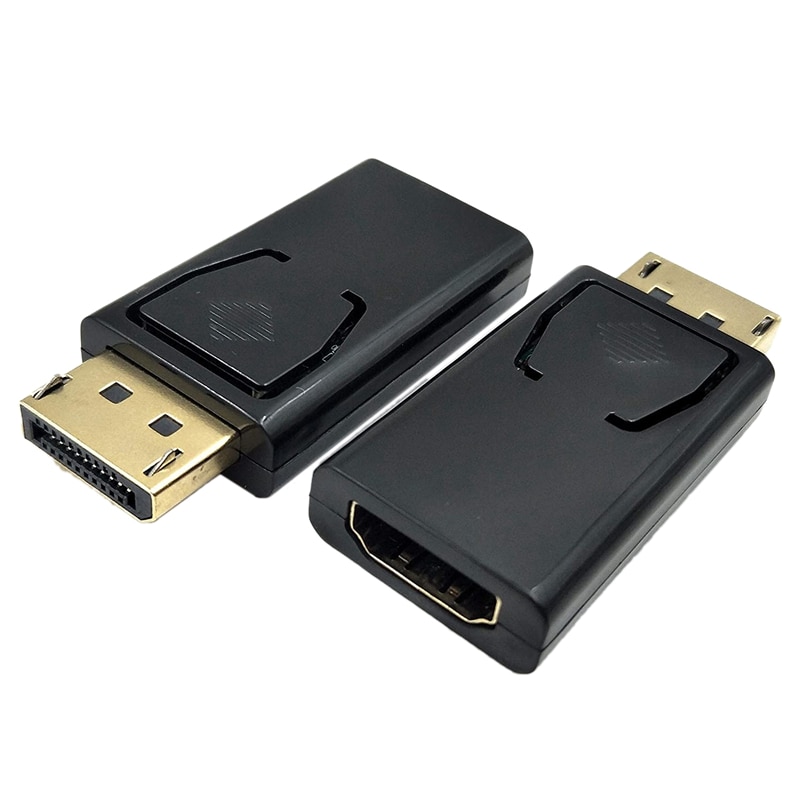 2Stck DP ZUM HDMI Adapter HD 1080P 3D Displayport Stecker Auf HDMI Buchse Konverter 1,4 V Gold Überzogene Video Adapter für PC TV: Ursprünglich Titel