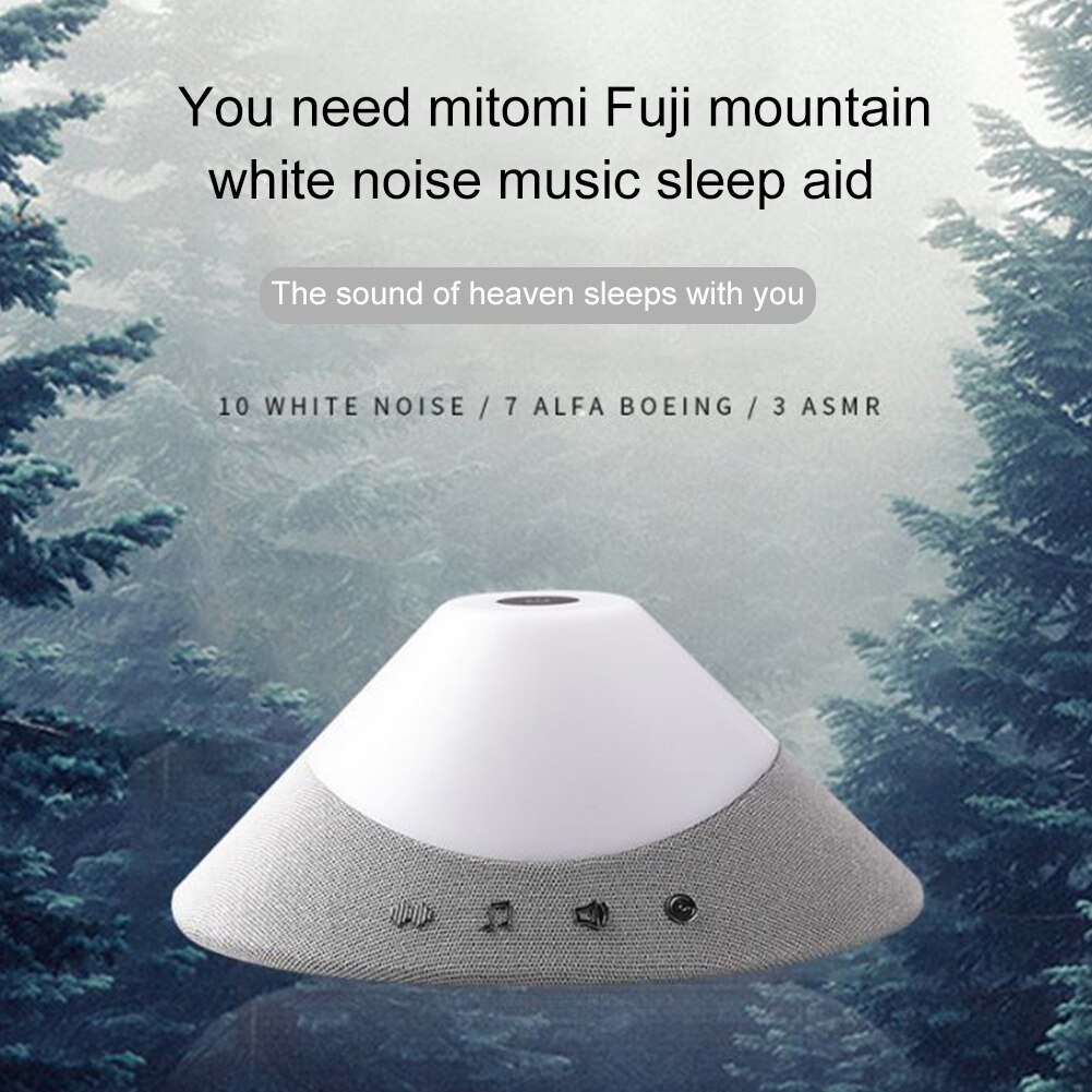 Hjemmekontor afslapning med nattelys hvid støjmaskine baby voksne beroligende timer asmr lyd berøringsknap alpha boeing