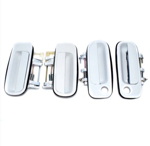 WOLFIGO Set of 4pcs White Outside Door Handle for Toyota Camry 1992-1996 69220-33020 6921033010 6924033010 6923033010: 4 frot rear set