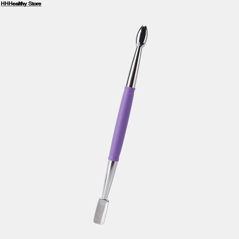 1pc Stainless Steel Nail Pusher Cuticle Pusher Nail Art Pedicure Manicure Tools Nail File Dead Skin Push Cuticle Remover