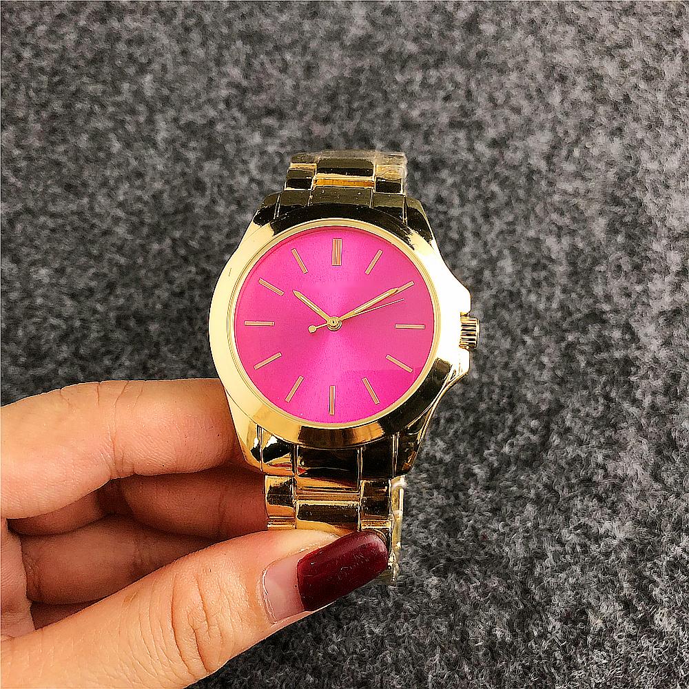 Luxe Polshorloge Top Hw Horloges Fuchsia Kleur Horloge Speciale Kleur Voor Speciale Mensen