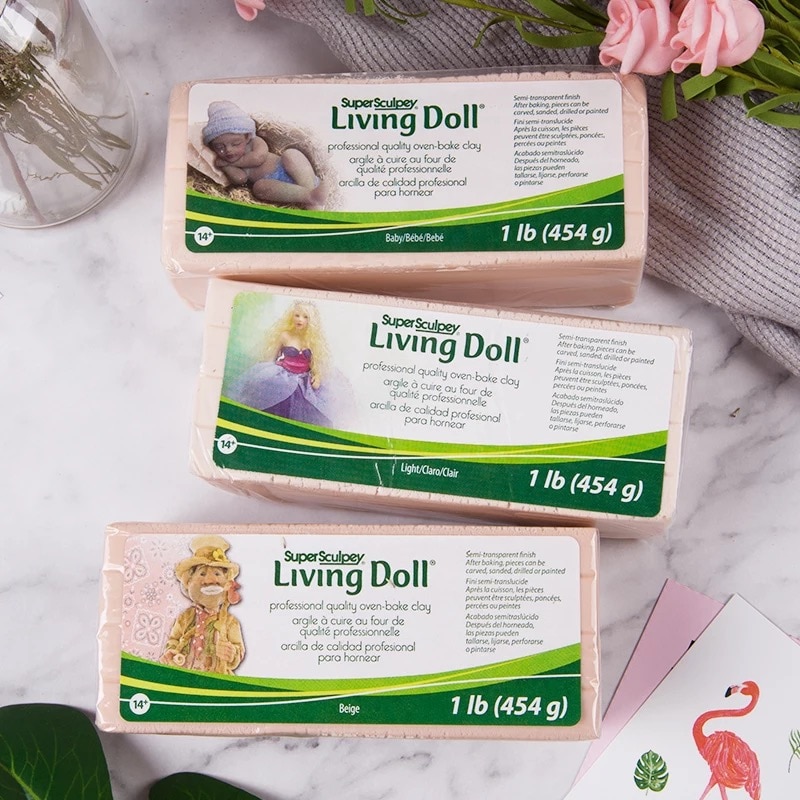 1 PC. 1LB/454g 0.5LB/227g Sculpey Living Doll Klei Baby Pop Speciale Huidskleur Premo Professionele Zachte keramiek Sculptuur