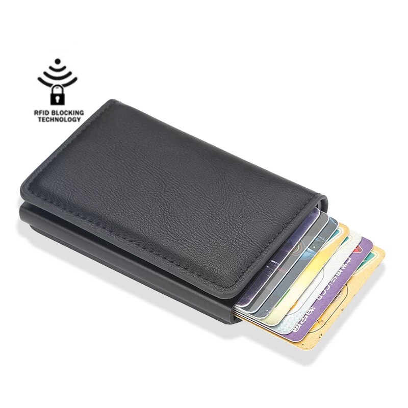 Aluminium Metal Credit Business Mini Card Wallet 2022 Man Vrouwen Smart Wallet Visitekaarthouder Rfid Portemonnee