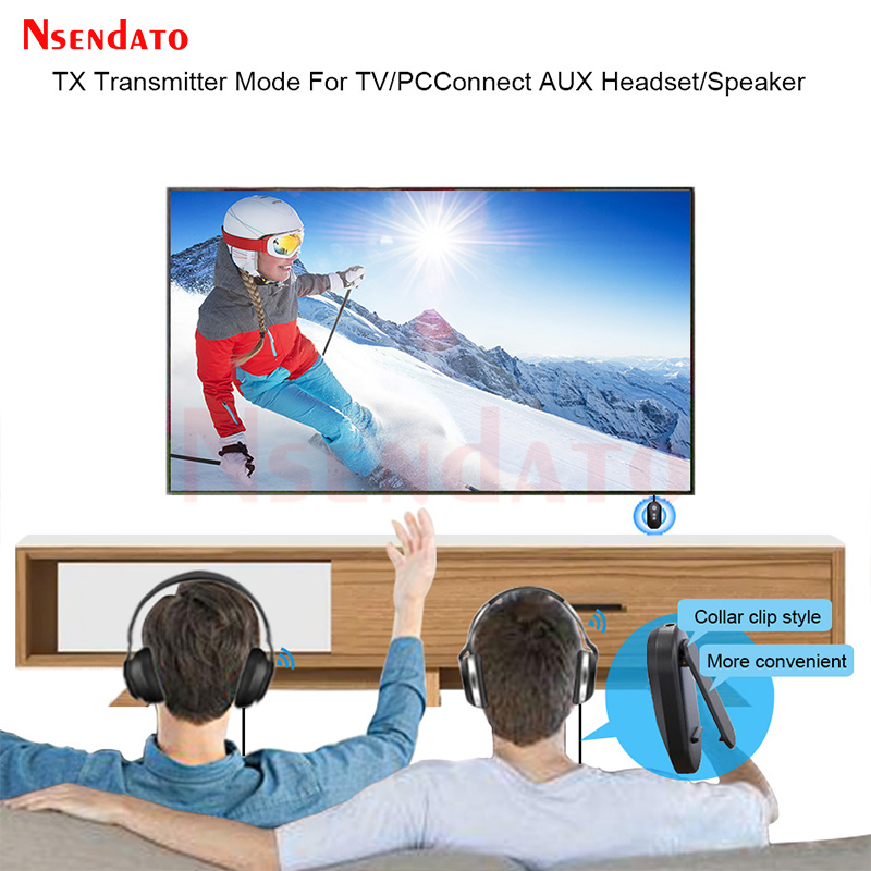 Adaptateur audio sans fil pour haut-parleurs MP3 de voiture, émetteur et récepteur de musique Auracast, compatible Bluetooth multipoint 5.4 LE, TV