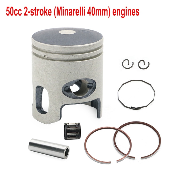 50cc 40mm Zuiger 10mm Pin Ring kit Set Voor JOG Minarelli 2-takt SCOOTER Motor Onderdelen MOTOREN