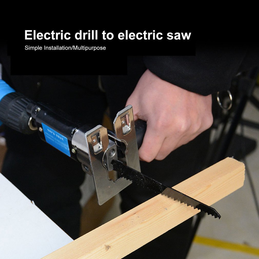 Multifunctional Cordless Reciprocating Saw Attachment Wood Metal File Cutting Tool Electric Drill Jig Power Tool Accessories
