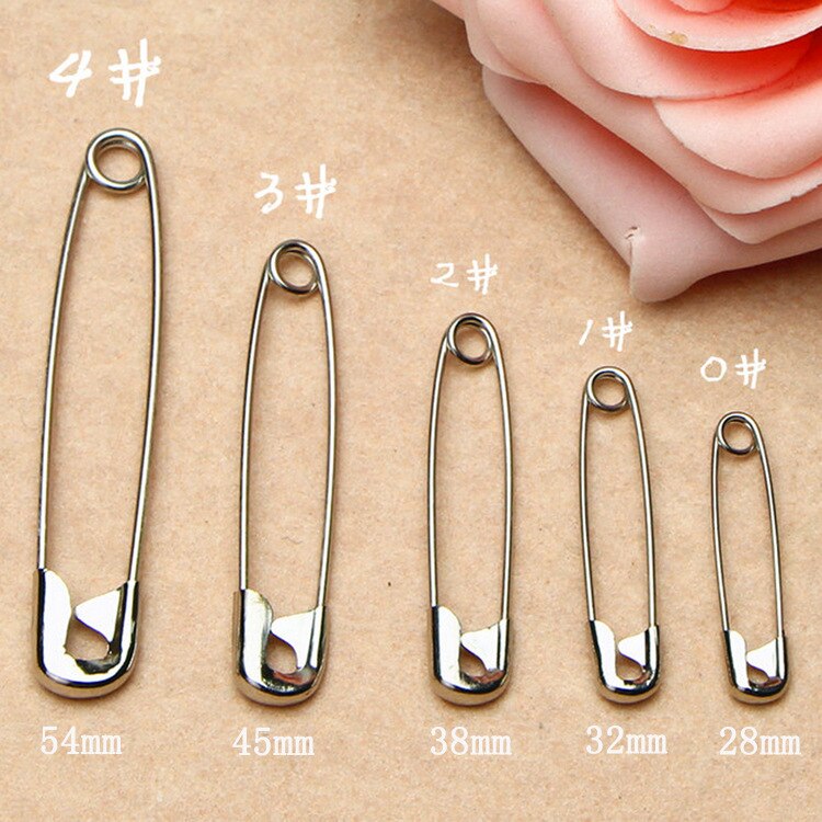 1Pack Good steel safety pins very strong for sewing & craft steel Many size FOR GARMENT