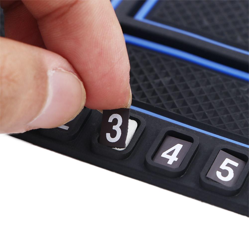 Parking Car Interior Car Anti-skid Pad 4-in-1 Car Parking Number Card Auto Phone Holder Sticky Anti-Slip Mat Non-Slip Phone Pad