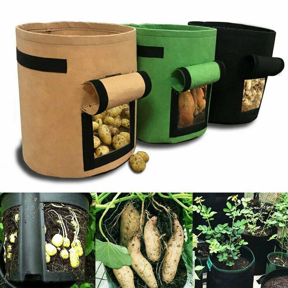 5 bolsas de cultivo de plantas de 7 galones, semillas de plantas, bolsa de siembra de patatas, humectante, frutas, semillas, herramienta de jardín, jardín, jardinería