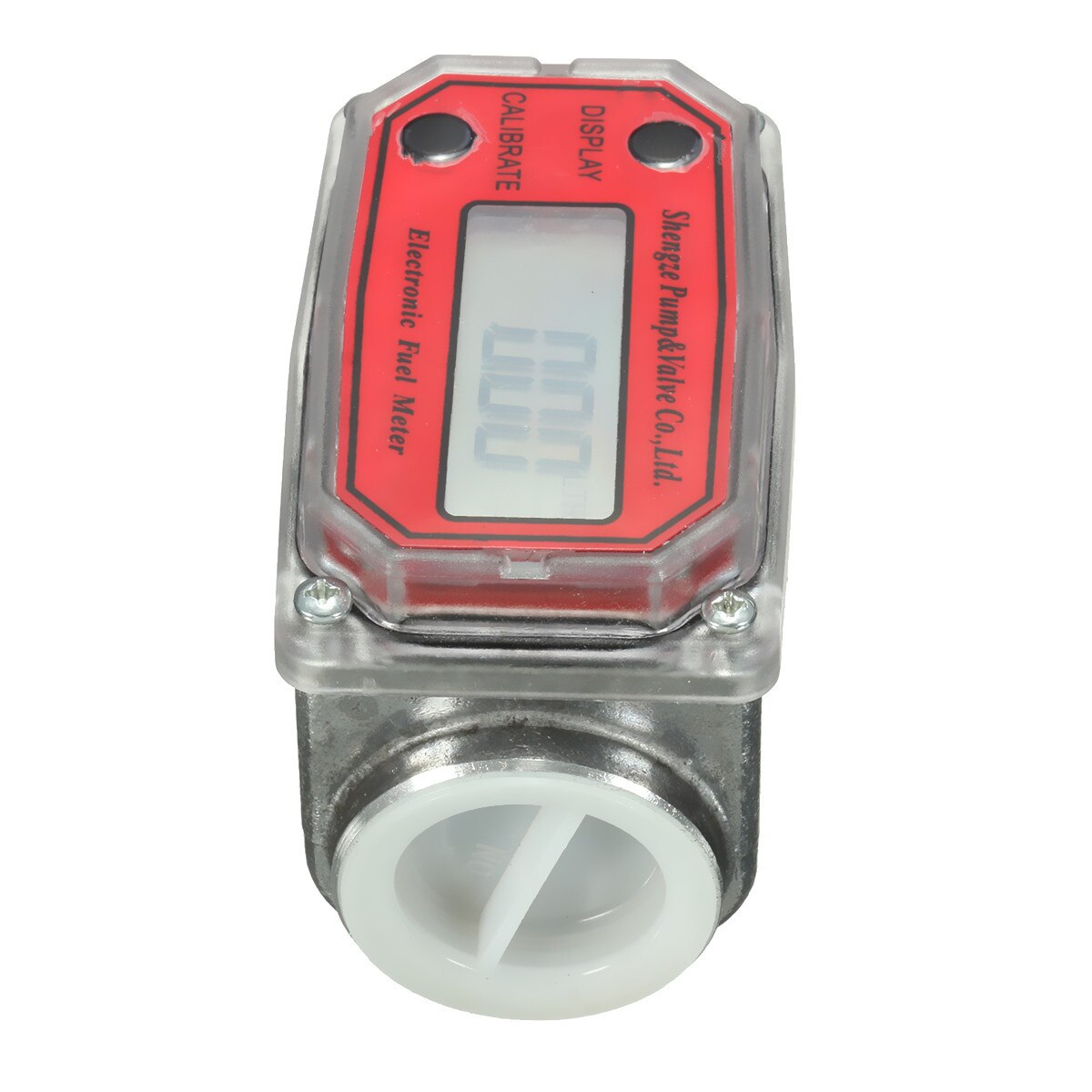 1inch Digital Fuel Flow Meter Car Gasoline Methanol Water Flow Meter Counter Fuel Flow Sensor Indicator 15-120L Gear Flowmeter
