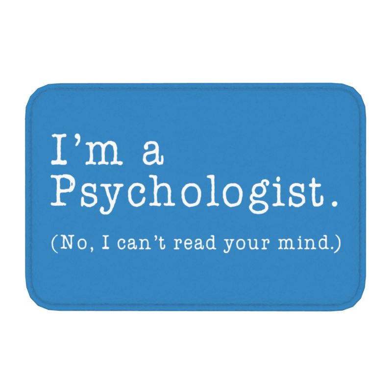 Custom Psychology Marble Psi Symbol Doormat Anti-Slip Entrance Room Door Floor Mat Psychologist Teacher Garden Carpet Rug: green