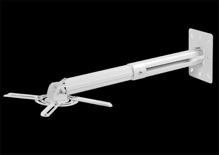 Universal Projector Ceiling Mount Bracket White Fits both flat Vaulted ceiling Height Adjustable Projector hanging bracket PR05