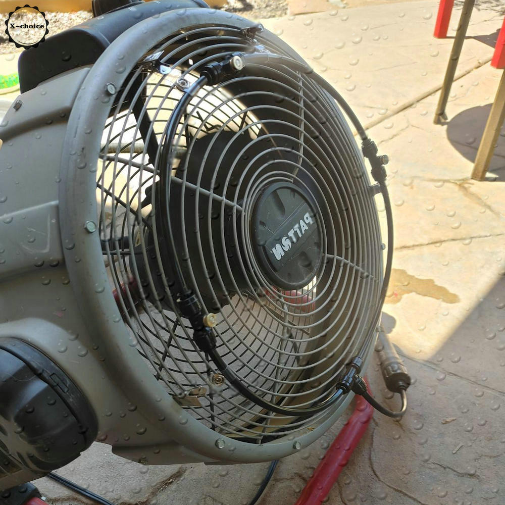 Misting Fan - 3 Nozzle Brass Water Misting -1/4&quot; Slip-lok Connect DIY KIT,Connects To Any Outdoor Fan Fan Misters