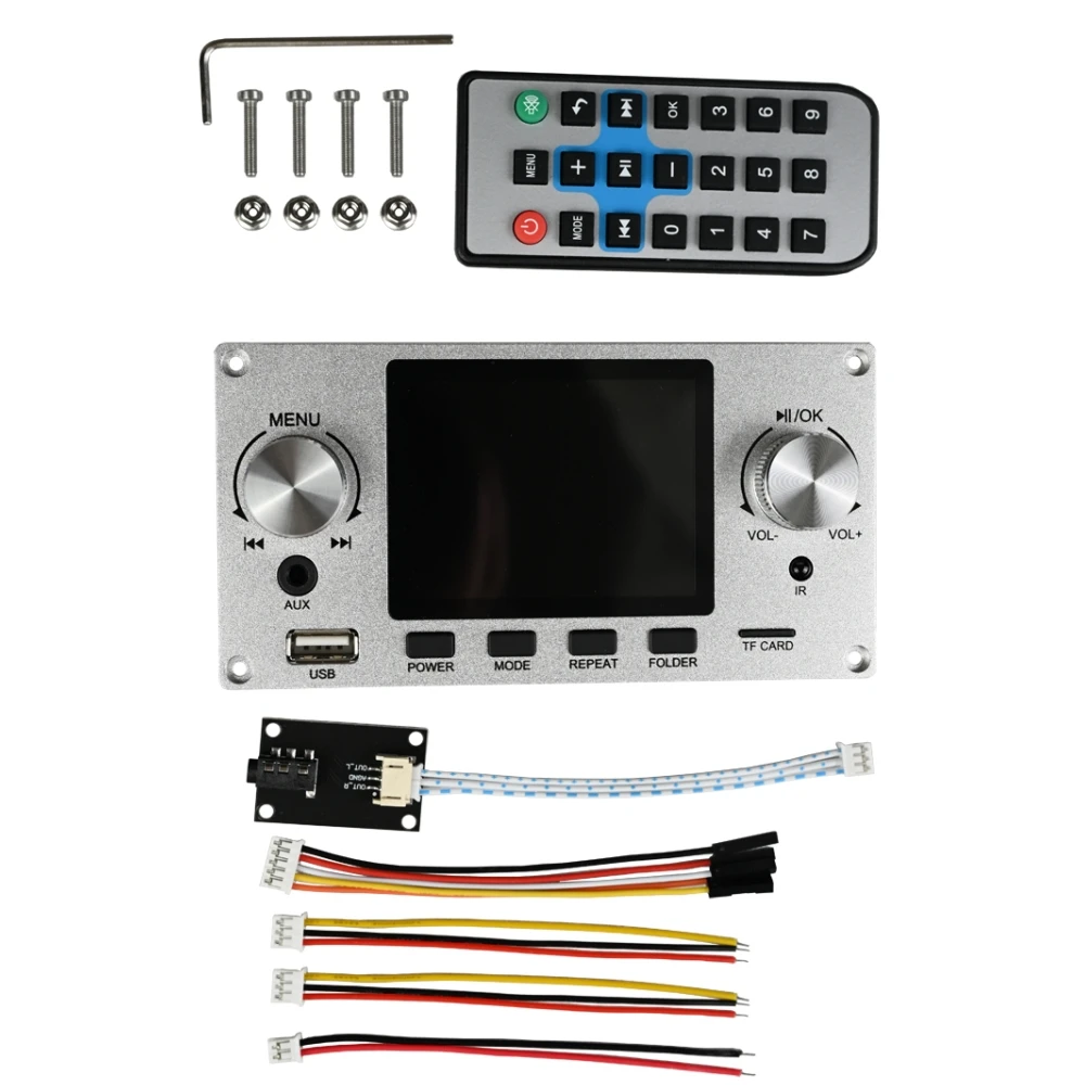 Bluetooth 5.3 2.8 Polegada tft cor lcd lossless mp3 placa decodificadora áudio estéreo flac wav ape decodificação usb tf para amplificador carro