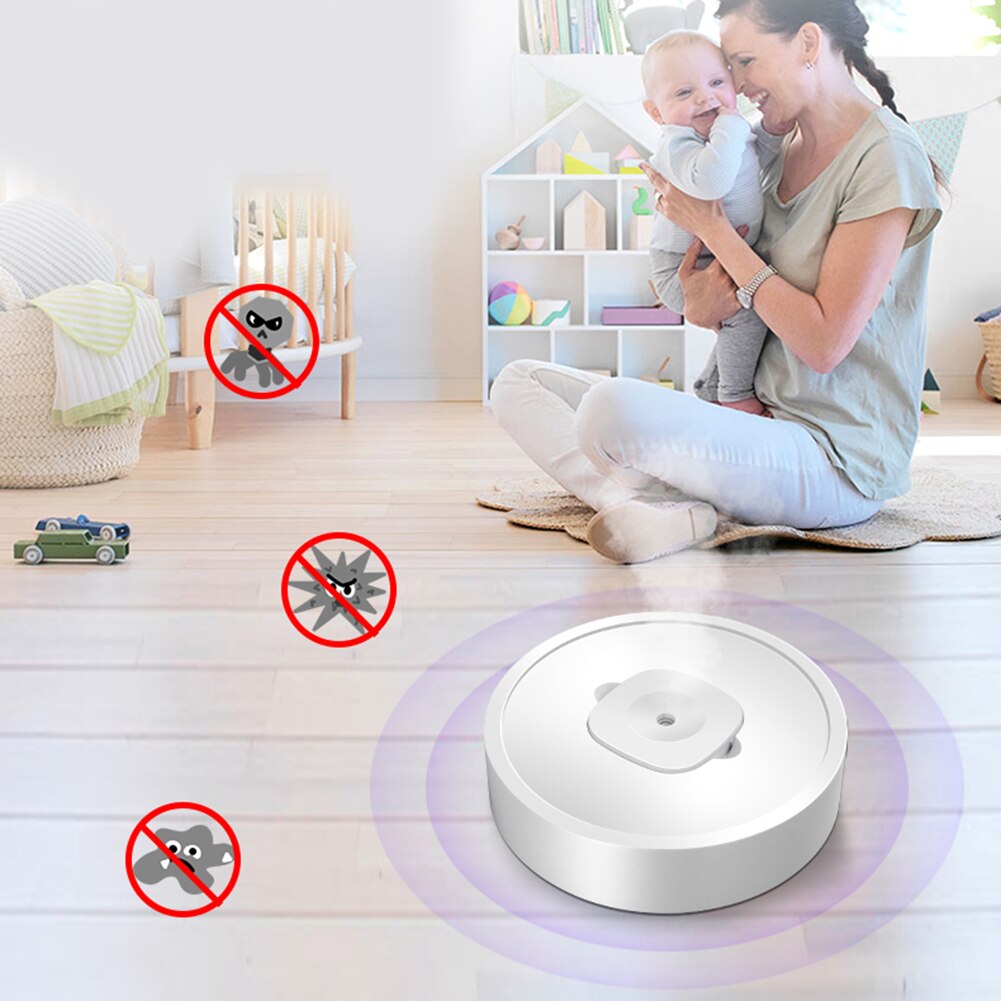Multifunctional Cordless Air Humidifier Aroma Diffuser UV Sterilizer with Wheels Mist Maker Refresher for Car Home Office