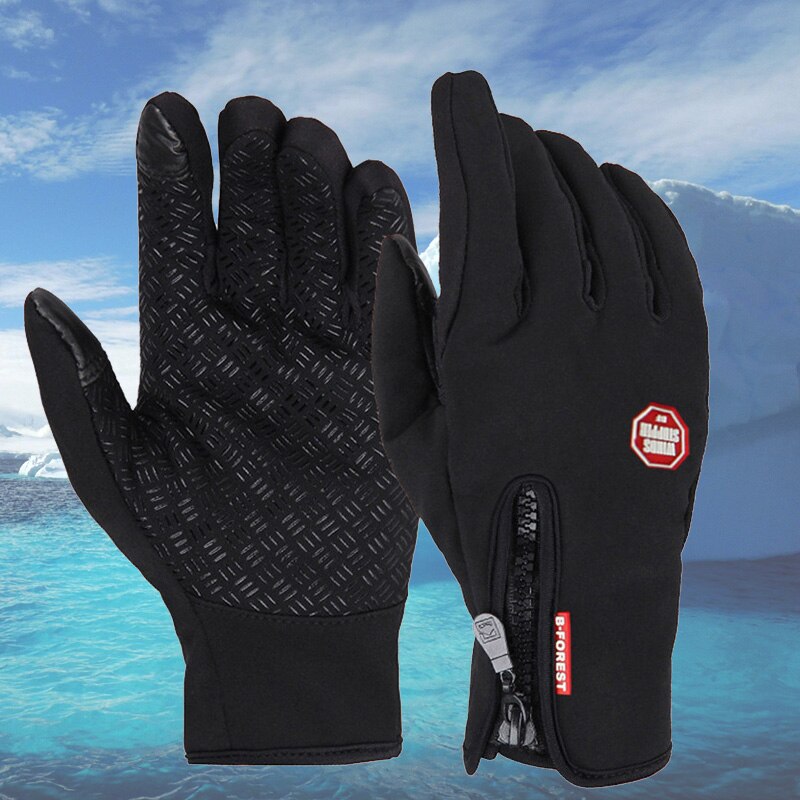 Unisex screen Winter Thermal Warm Cycling Bicycle Bike Ski Outdoor Camping Hiking Motorcycle Gloves Sports Full Finger