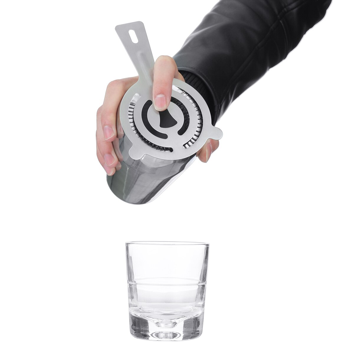 550ML Stainless Steel Cocktail Shaker Bar Set Barware Set Mojito Wine Martini Boston Shaker Mixer Maker Muddler Bartender Tools