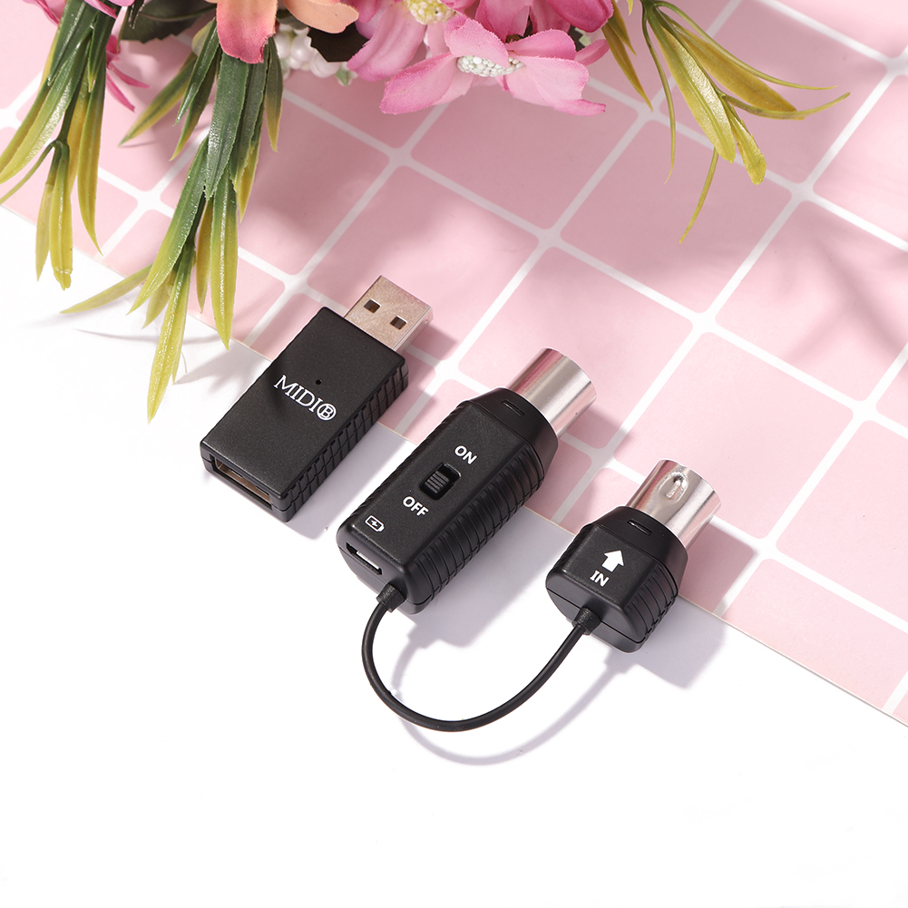 2.4GHz Guitar MIDI Wireless System Receiver Transmitter Wireless Guitar Bass System Built-In Rechargeable Guitar Transmitter