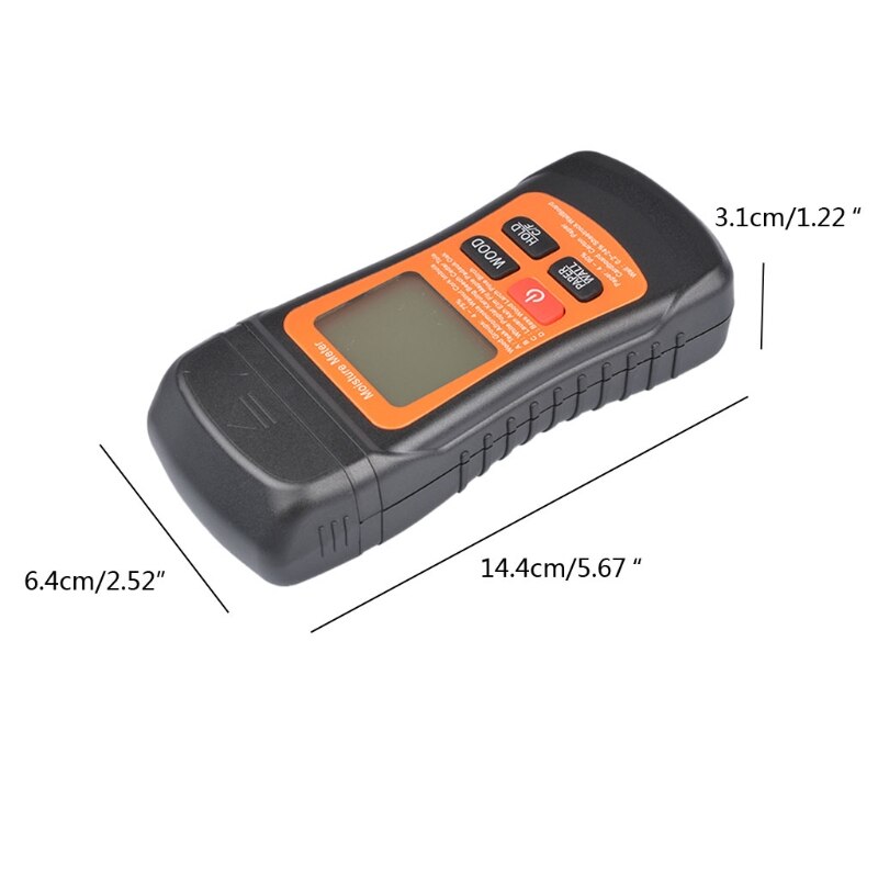 Digital Wood Moisture Meter Paper Humidity Tester Wall Hygrometer Timber Damp Detector LCD Display M0XC