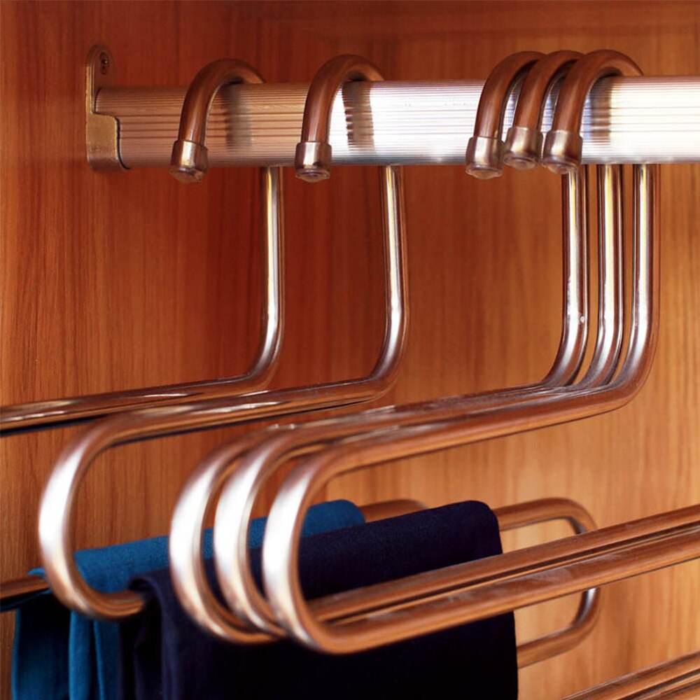 Broek Hanger Magische Broek Kleding Kast Riem Houder Rack Badkamer Kamer Keuken Plank Organisator En Opslag Accessories47