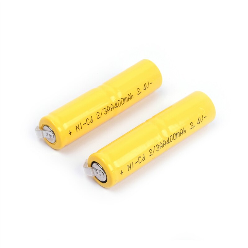 2.4V 400mAh 2*2/3AA Nickel-cadmium rechargeable battery 1/2/4pcs NI-CD battery pack for Remote control car LED lamp: 2pcs battery