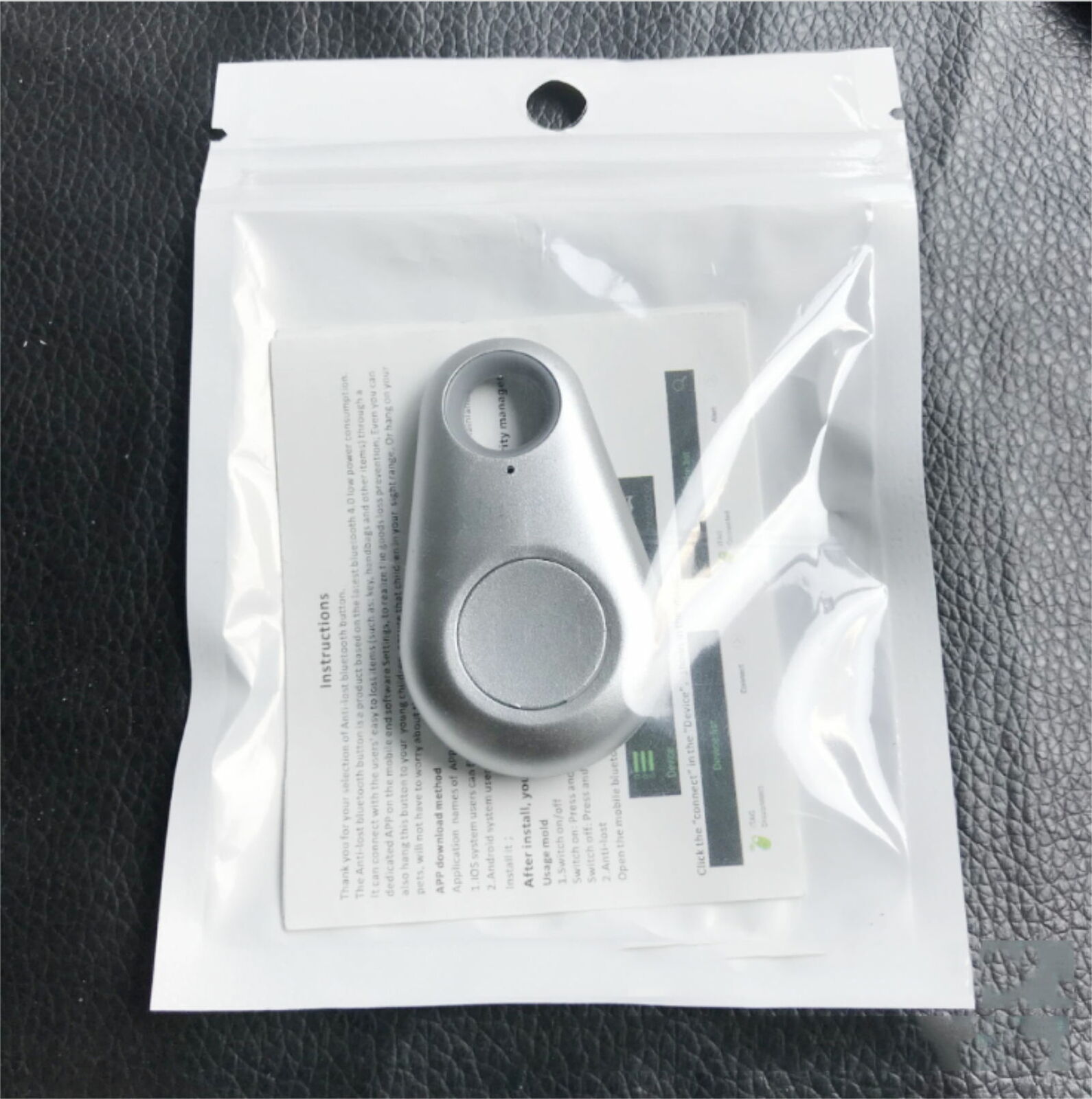 Gps mini smart tag tracker trådlös bluetooth anti-förlorad larm för plånboksväska barn nyckelsökare husdjur hund katt lokaliserare svart röd vit: Flisa