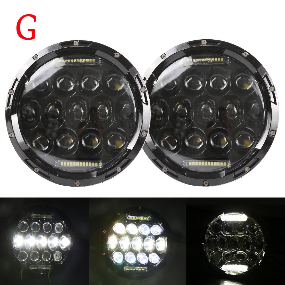 Voor Lada Niva 4X4 7 ''Led Koplamp H4 Hoge Dimlicht Ronde Auto Running Lights Koplamp Voor jeep Wrangler Jk Land Rover Verdedigen