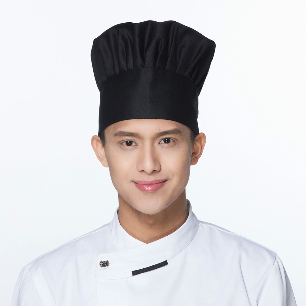 17 kleuren Chef Hoed Koken Verstelbare Cap Mannen Keuken Baker Elastische Hoed Catering Food Service Cap Gestreepte Vlakte Hoeden Werken cap: 1