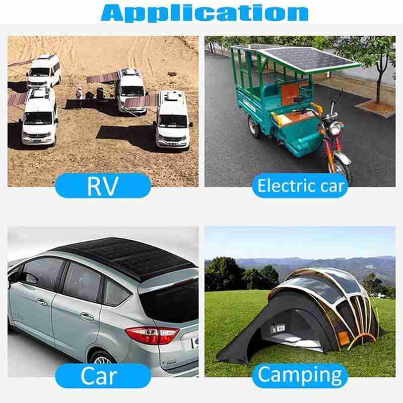 100W 18V 30A Pwm Dual Usb Flexibele Zonnepaneel Batterij Fietsen Met Alligator & Clip Voor Outdoor Reizen lader Set Auto Cha M5R5