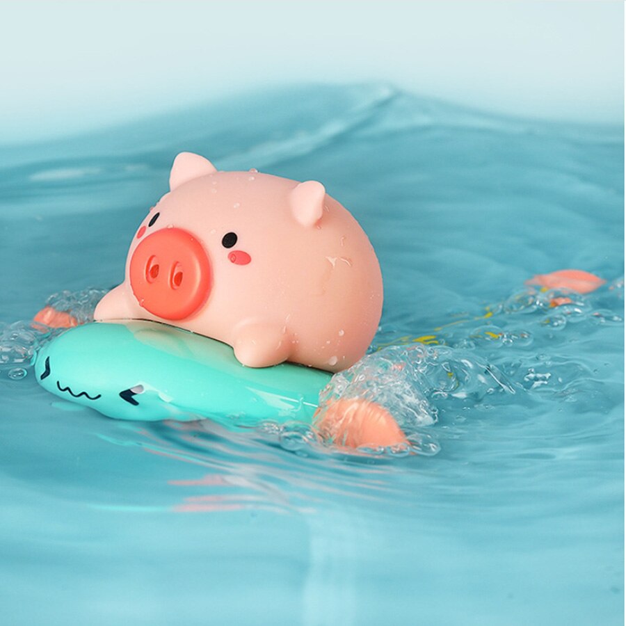 1 Pc Bad Toy Leuke Cartoon Dier Klassieke Baby Water Speelgoed Bad Drijvende Water Klassieke Speelgoed Knorretje Vis