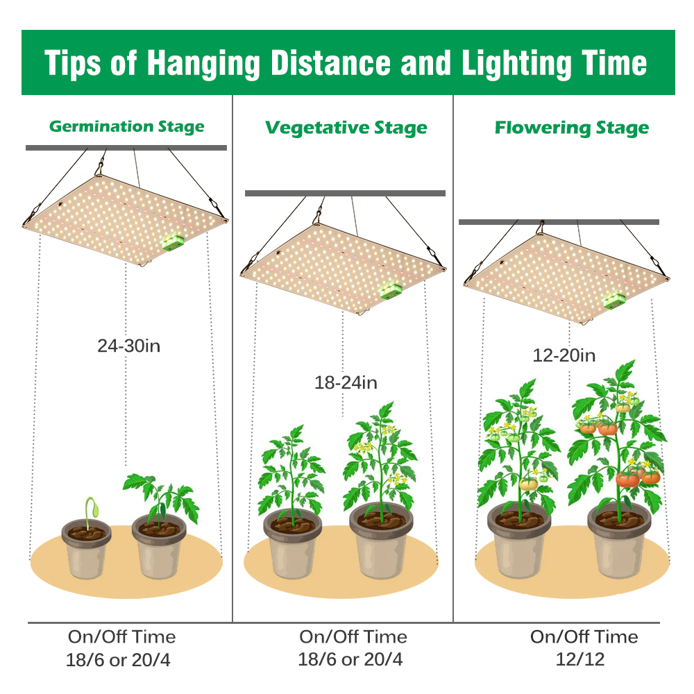 Luz LED de cultivo de espectro completo LM281B con espectro ajustable para iluminar plantas en diferentes etapas de hidroponía de invernadero