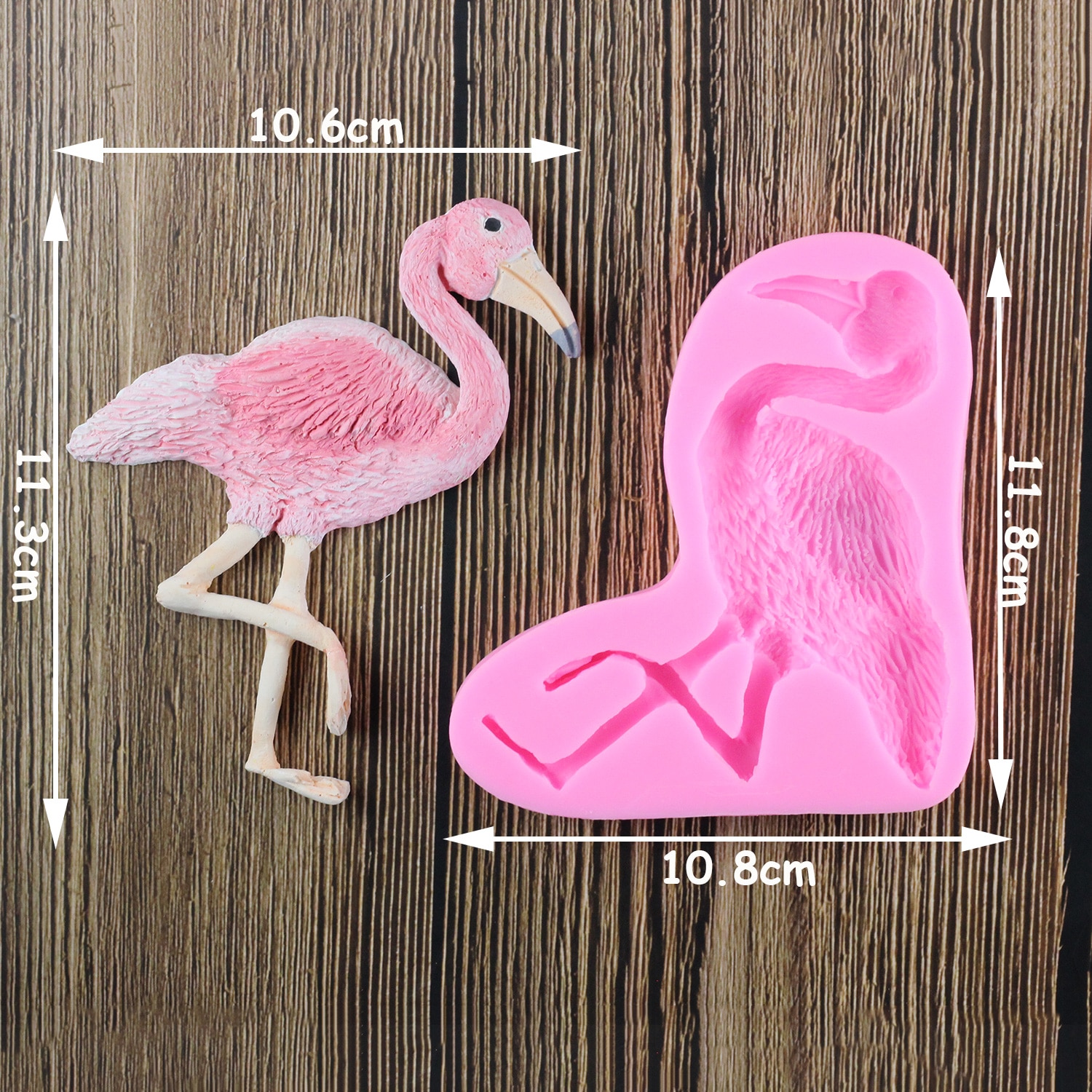 3D Flamingo Silikon bilden Baby Geburtstag Fondant Kuchen Dekorieren Werkzeuge DIY Cookie Backen Süssigkeit Tonne Schokolade Gumpaste Formen