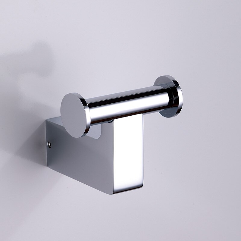 Chrome Bathroom Rack Hardware Accessories Sets Brass Shower Soap Dispenser Dish Towel Rails Robe Hooks Toilet Brush Roll Holder: 9704 robe hook