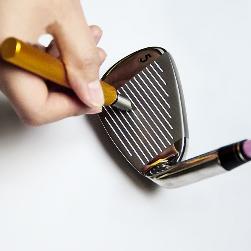 Golfklubspidser - genfræsningsværktøj og rengøringsmiddel til kiler og jern - forbedret backspin og kuglekontrol - med fri farve