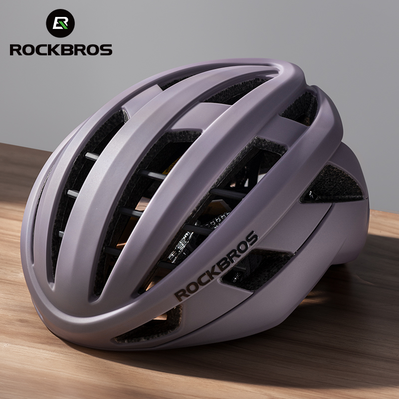 ROCKBROS-casco de ciclismo para adulto, ajustable, transpirable, moldeado integralmente, para bicicleta de montaña y carretera: S / Azul