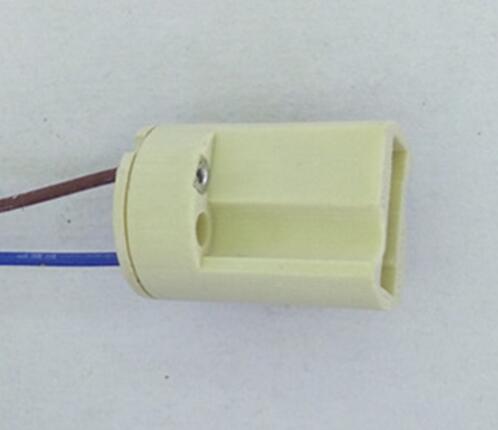 Keramiek G9 base g9 houder geen draad/met draad/met Beugel Lamphouder keramiek base Hoge temperatuur connector Lamphouder g9 base: base with wire