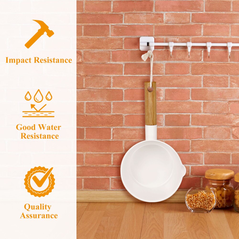 Hemoton Water Ladle Long Wooden Handle Water Scoop Bath Ladle Dipper for Home Kitchen Bathroom A50