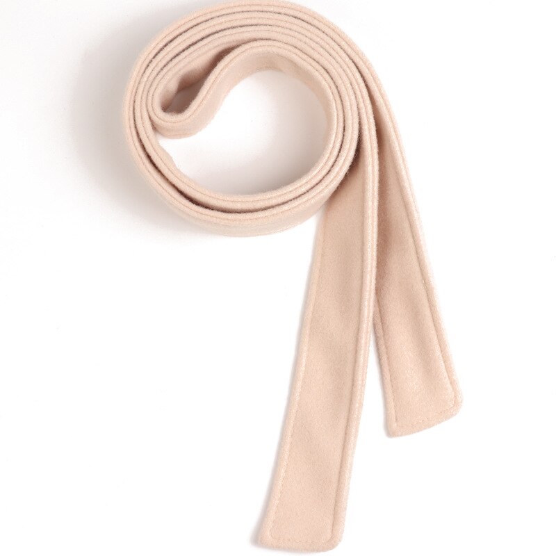 Abrigo con cinturón para señoras decorativas, cinturón ancho con doble cara para mujer, cinturones para abrigo, accesorios anudados para vestido de invierno,: Biege