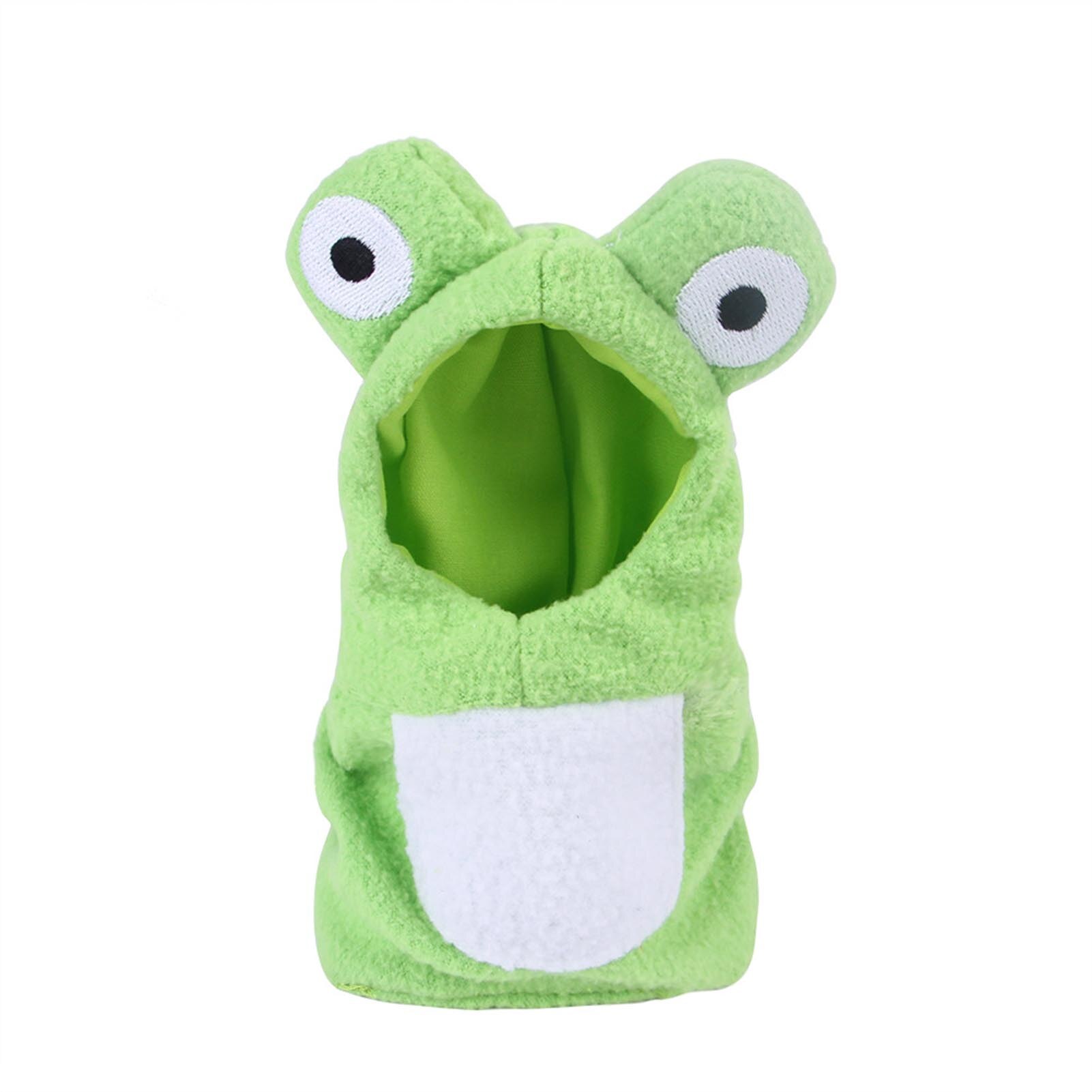 Bird's Hooded Winter Clothes Warm Hooded Coat Suit Frog Shape Cute Pet Parrot Outfit Winter Coat Warm Cozy Hooded Bird Clothes: M