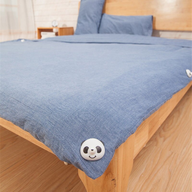 Housse de couette antidérapante, 8 pièces, porte-couette, attache de couverture pour la fixation du drap de lit, pinces en plastique