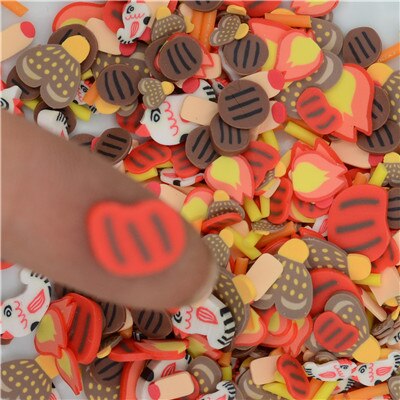 Plastilina de colores para niños, arcilla polimérica educativa de 20 g/lote con mezcla de aspersores, para la fabricación de artesanías: 10mm sausage