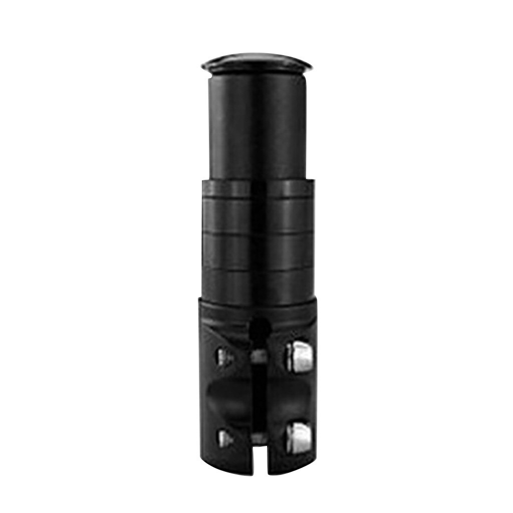 #40 Fiets Stuur Vorkbuis Riser Rise Up Extender Extension Heads Up Zwarte Fiets Adapter Duurzaam Mtb Mountain Fietsen deel: Black