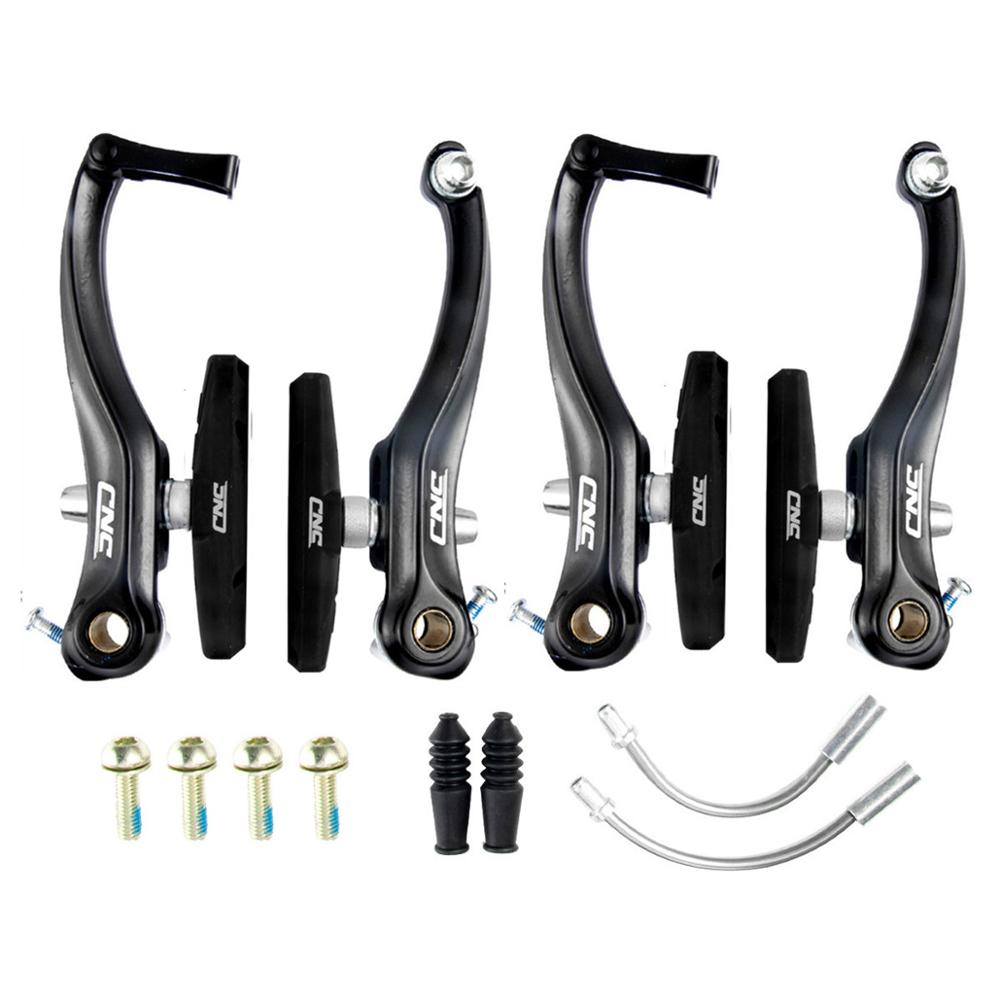 Mtb V - Brake Set Bike Brake Calipers Bicycle Accessory: Black 2 Pairs