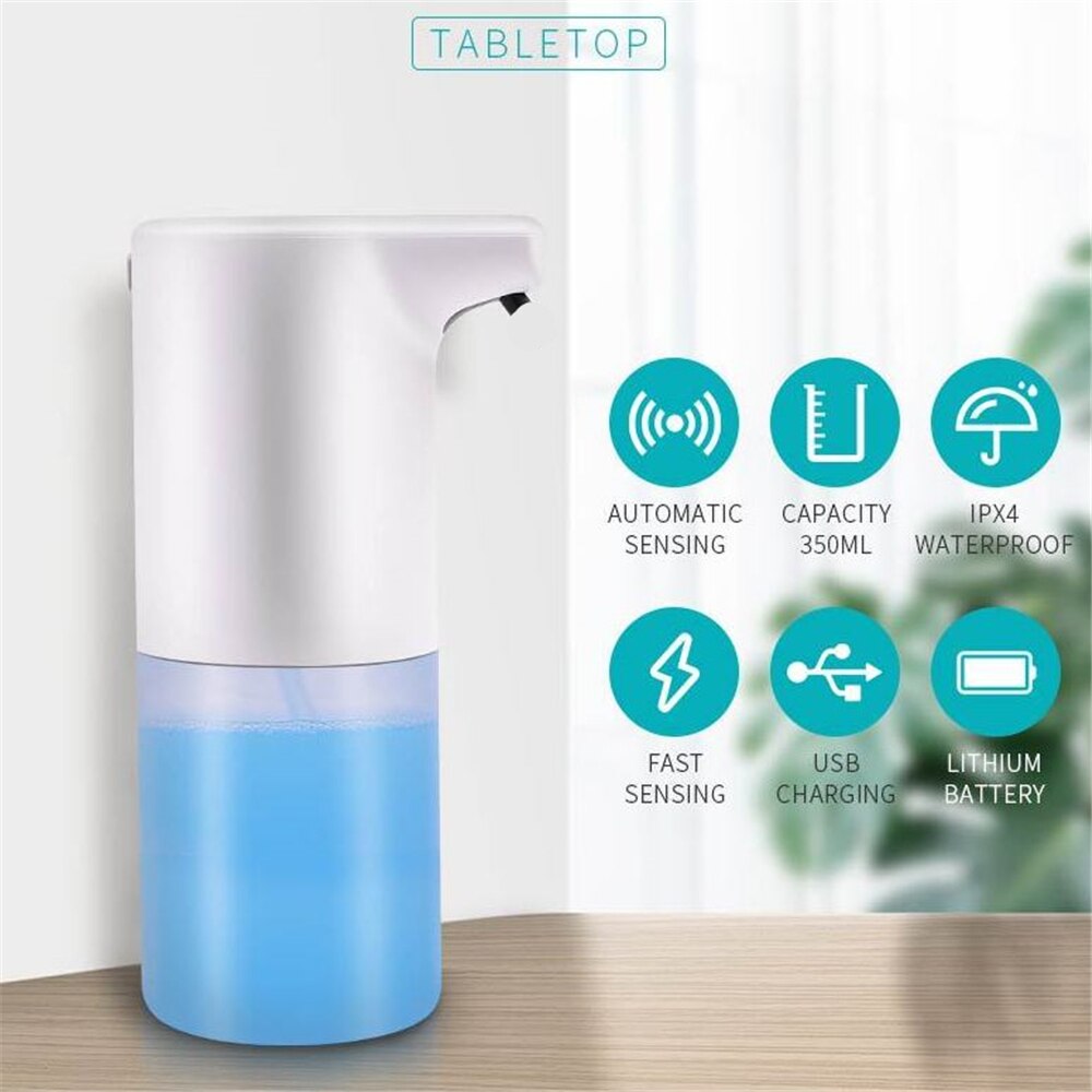 Hands Free Automatic Liquid Soap Dispenser Touchless Smart Sensor Foam Soap Dispenser Hand Washer For Kitchen Bathroom