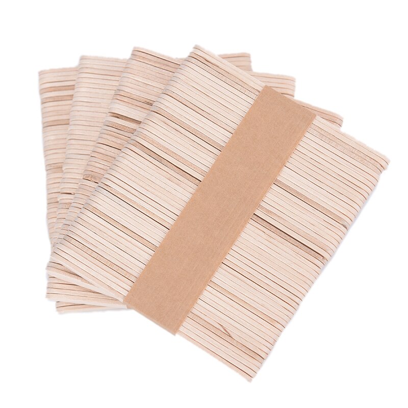 50 PCS Holz Eis Stick Handwerk Stick Eis Sticks Natürliche Holz Popsicle Handwerk Sticks Eis Werkzeug